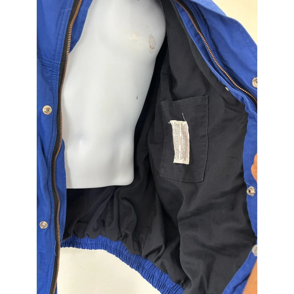 Bulwark Jacket 3XL Blue Excel FR work Fire Resistant Bomber JLJ8RB3 Lineman coat